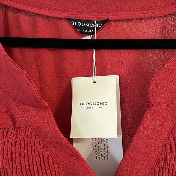 NWT | BloomChic Red Blouse - Picture 3 of 4